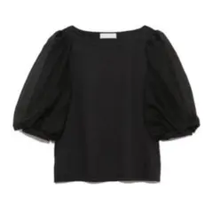 ♡セルフォード♡シアースリーブコンビカットソーブラウス
