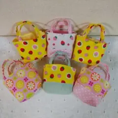 ミニミニトートバッグハンドメイド6個セット