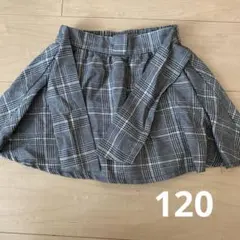 チェック キュロットスカート