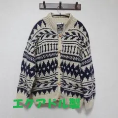 美品☆エクアドル製　ARTESANIAS INDIGENAS　カウチンニット　M