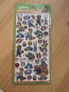 ボンボンドロップシール　ズートピア　シール　ディズニー