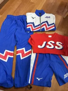 Mizuno JSSジャージセット 青/赤/白