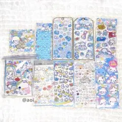 ぷくぷくあわわちゃん　シール　シールバインダー　10点セット