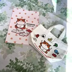 Yahoo!モバイル　ふてにゃん　クリアファイル＆ミニトートバック