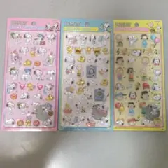 【正規品】スヌーピー　大サイズ　ボンボンドロップシール　3枚セット　コンビニ不可