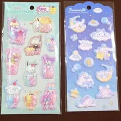 2点【新品未使用】シナモロールサンリオキャラクターズ　シェイカーステッカー 他