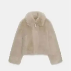 ZARA ダブルフェイスフェイクファージャケットS