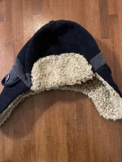 GapKids フリース耳あて付きキャップ L/XL ブラック