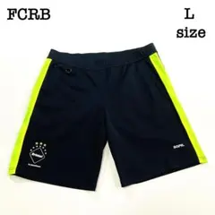 6885 FCRB ブリストル　ハーフパンツ　サイドライン　蛍光イエロー　 Lのサムネイル