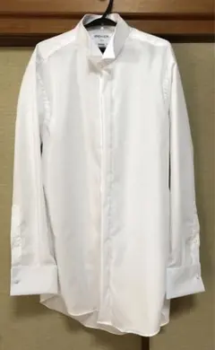 オリヒカ　ウィングカラーシャツ　白