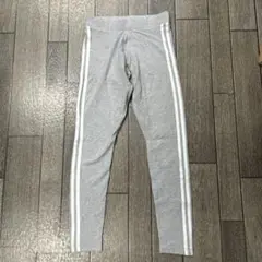 アディダス オリジナルス ウィメンズ レギンス 3ストライプ グレー Sサイズ