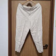 H&M ベージュ リネンカジュアルパンツ Mサイズ