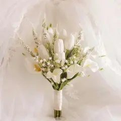 結婚式 ブライダル ブーケ 造花 韓国風
