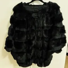 フェイクファー　ポンチョレディース　アウター