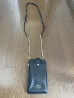 COACH スマホショルダーバッグ ブラックのサムネイル