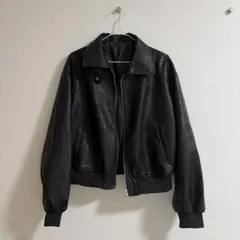 AZUL by moussy ブラックレザージャケットのサムネイル