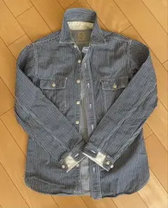タフネス　toughness シャツジャケット　ヒッコリーストライプ　サイズM