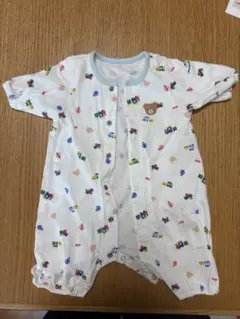 ミキハウス 乗り物柄ロンパース 50-60cm