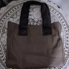 値下げ中！やわやわ持ち手のトートバッグ ブラウン