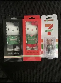 a*u様 「新品未開封・セブンイレブン限定・BE@RBRICK・ハローキティセッのサムネイル