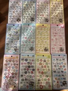 キャラクターシール 12枚セット （たまごっち、サンリオ、ちいかわ）