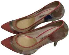 美品✨️DIANA ダイアナ ポインテッドトゥ マルチカラー パンプス 23.5