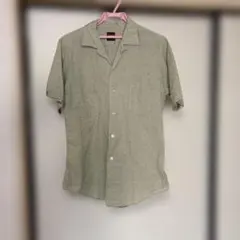 S/RRL/24ss コットンリネン キャンプシャツ 青×生成り - メルカリ
