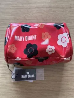 【新品未使用】MARY QUANT フラワーポーチ レッド