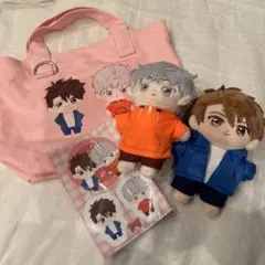 簡易的パーバートロマンス ぬいぐるみ 2体セット トートバッグ シール付き