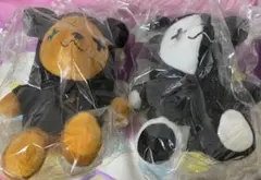 レトルト レトクマ 白黒・茶クマ2点セット