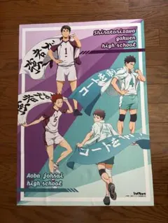ハイキュー‼︎布ポスター（及川透、岩泉一、牛島若利、天童覚）