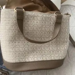 2way ショルダーバッグ ハンドバッグ ブラウン系