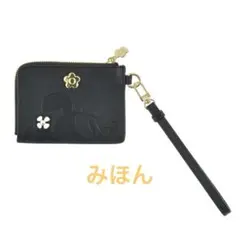 ディズニー MARY QUANT ミニー カードケース フラット ストラップ付き