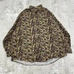 飛*信様 NATURAL ISSUE　総柄　トップス　長袖　長袖シャツ　古着　ブ