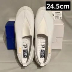 【新品未使用】24.5cm 上履き 白 ムーンスター　キャロット　三角ゴム