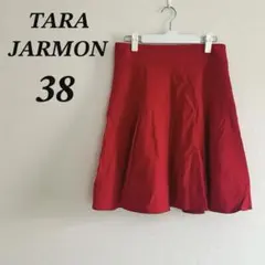 タラジャーモン TARAJARMON フレアスカート 38 赤 Aライン 派手のサムネイル