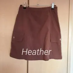 Heather ミニスカート　台形スカート　F