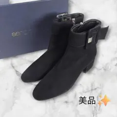 セルジオロッシ|ショートブーツ|スエード|39|黒|i1740