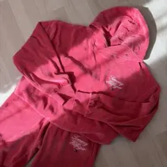 TOMMY HILFIGER ピンク フード付きパーカー セットアップ