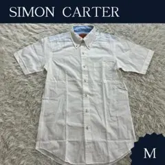 【匿名配送】SIMON CARTER 半袖ドットボタンシャツ コットン100%のサムネイル