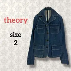 theory【2】デニムジャケット アメカジ ジージャン ストレッチ シンプル
