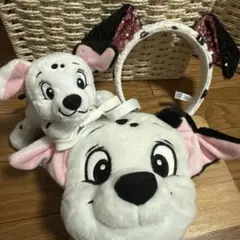 101匹わんちゃん カチューシャ・ぬいぐるみ・ポーチセット