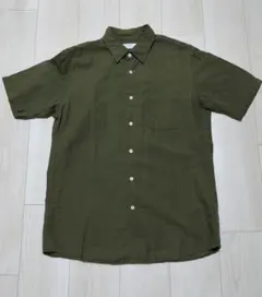 UNIQLO ユニクロ リネン コットン 半袖 シャツ メンズ 　L