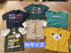 ベビー服 6点セットTシャツ 90 子ども　男の子　半袖　まとめ売り　保育園着