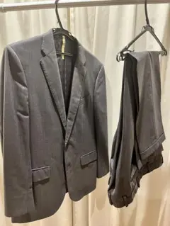 こ*ゃ様 HILTON A7 ダークグレー ダブルブレスト ビジネススーツ