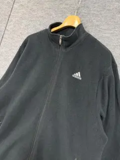 adidas アディダス フリースジャケット メンズ ブラック ヴィンテージ 黒