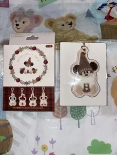 【キーチェーン】ディズニー クリスマス リルリンリン 2025 グレー