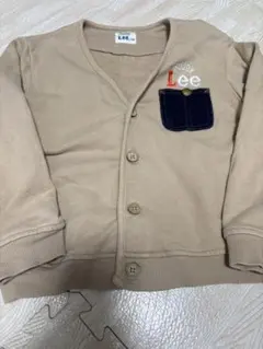 Lee カーディガン 120 ベージュ ポケット付き