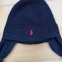 Polo ベビー用ネイビー帽子 ワンサイズ