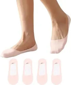 レディース フットカバー 靴下 脱げない ソックス 浅履き 4足セット